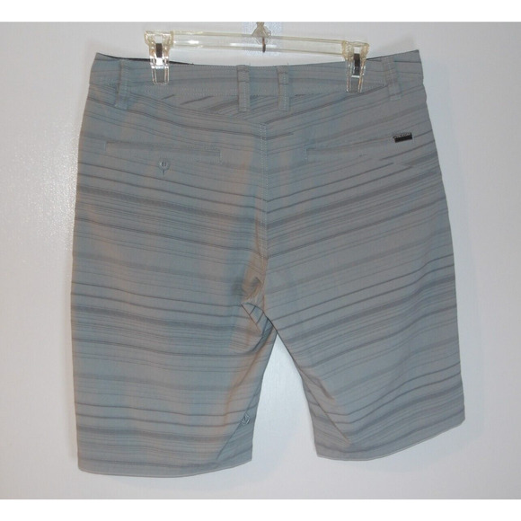 Volcom Stretch Shorts M‎ 32 Gray Chino 10" Length - Picture 2 of 4